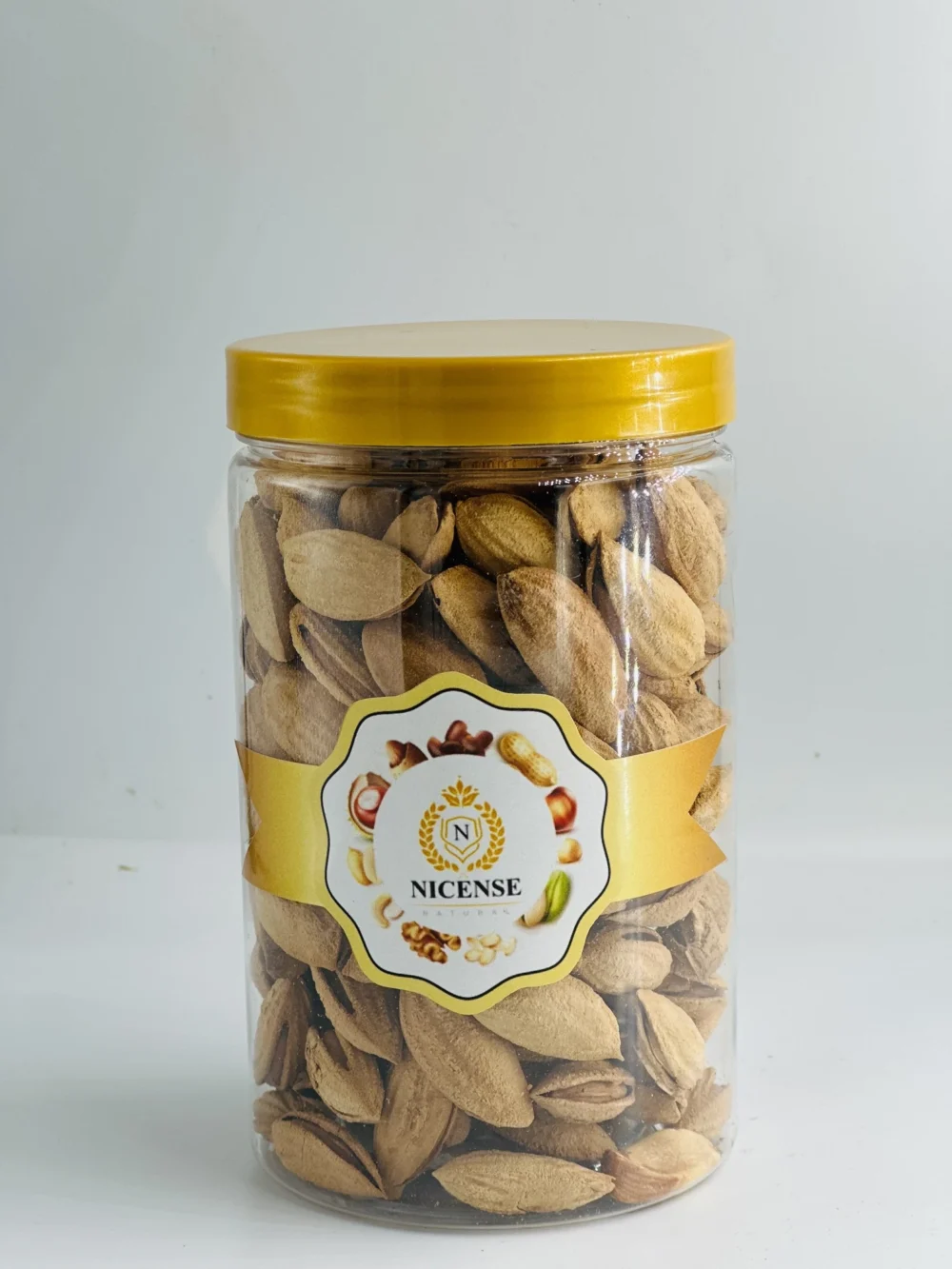 Nicense Roasted Almonds in Shell 260g – Premium Uzbekistan Origin, Crunchy & Natural, Protein-Rich Snack in Jar - Image 2